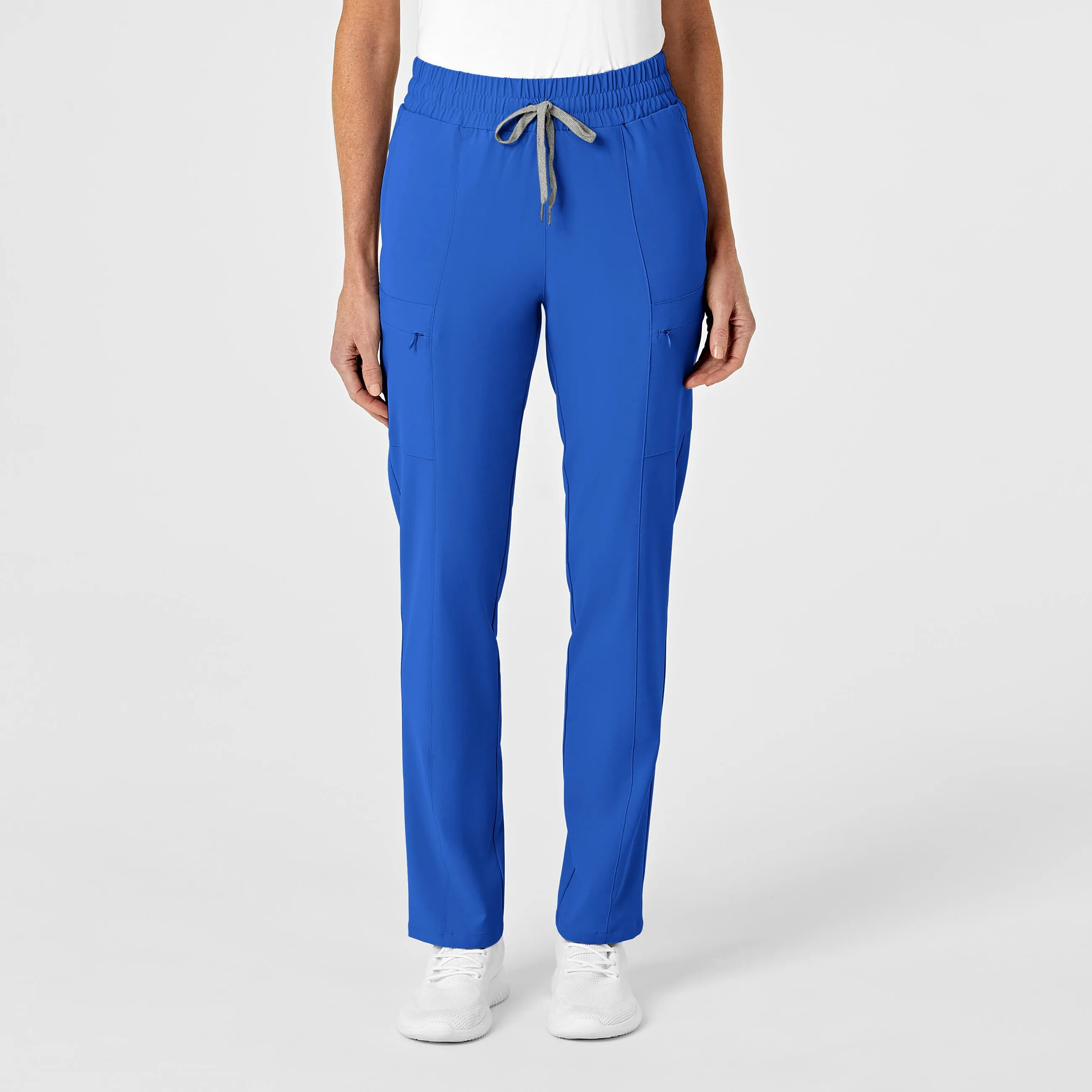 RENEW Women's High Waist Slim Leg Scrub Pant - Royal