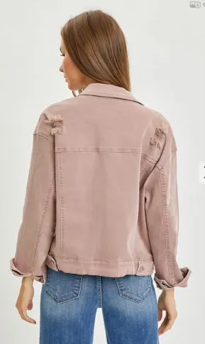 Risen Mauve Denim Jacket