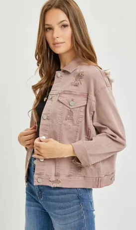 Risen Mauve Denim Jacket