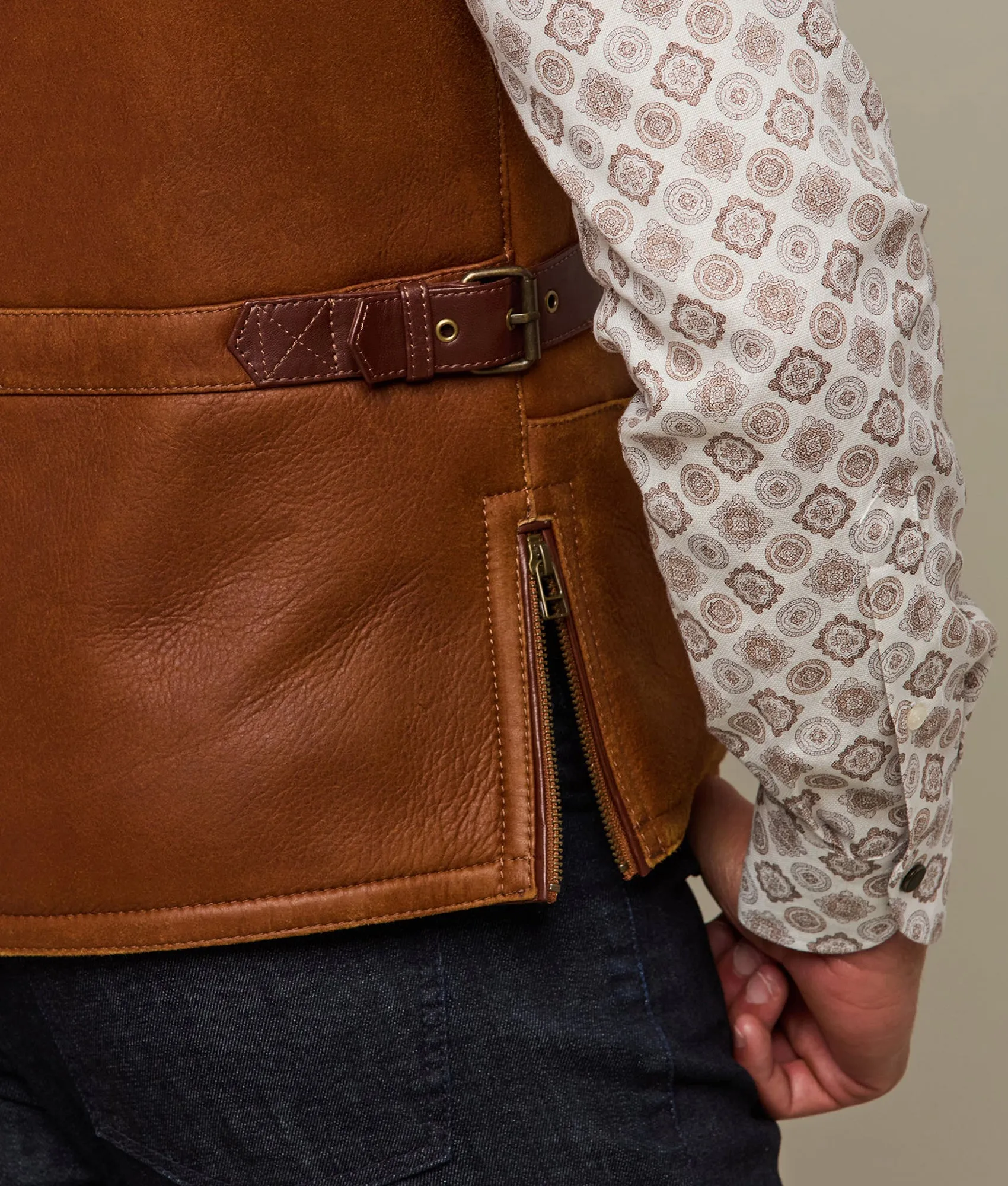 Shearling Vest :: Cognac