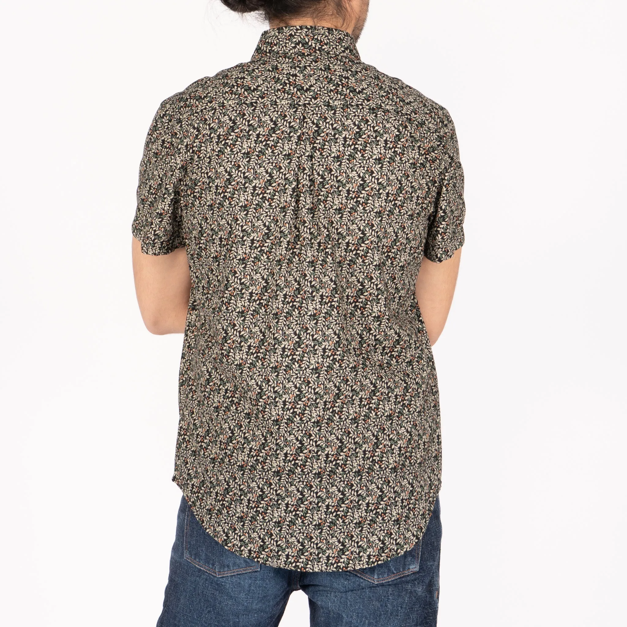 Short Sleeve Easy Shirt - Nuts & Berry -Black