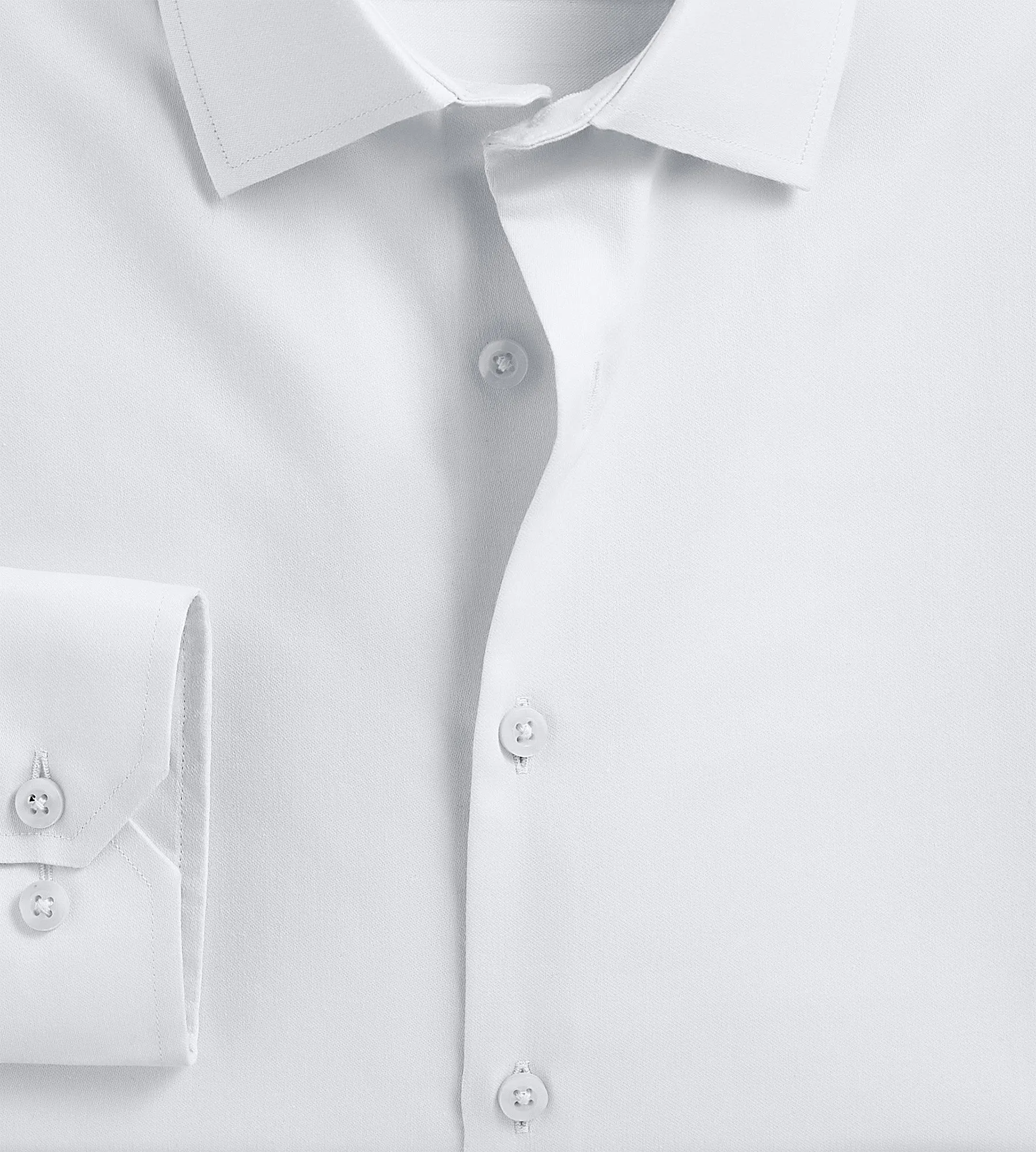 Slim Fit Non-Iron Sateen Dress Shirt