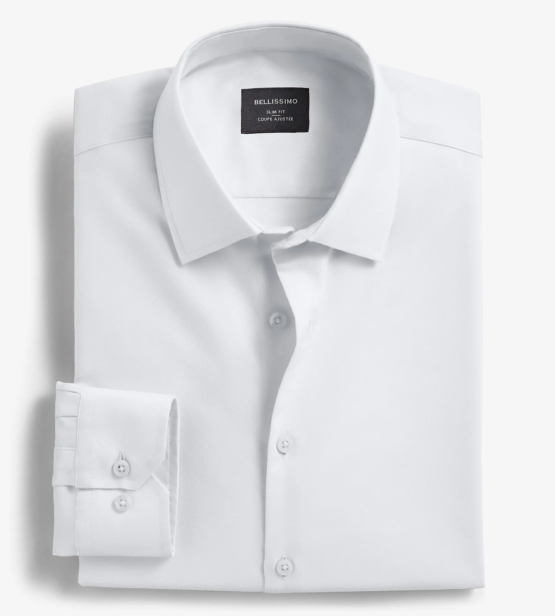 Slim Fit Non-Iron Sateen Dress Shirt