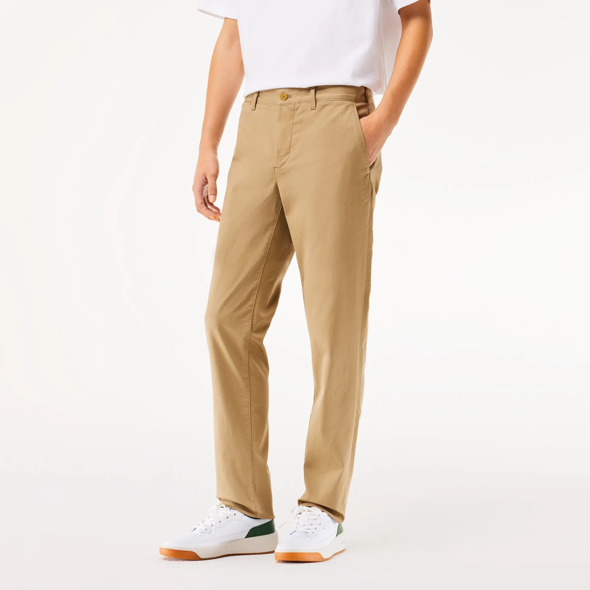 Stretch Cotton Slim Fit Chino Pants