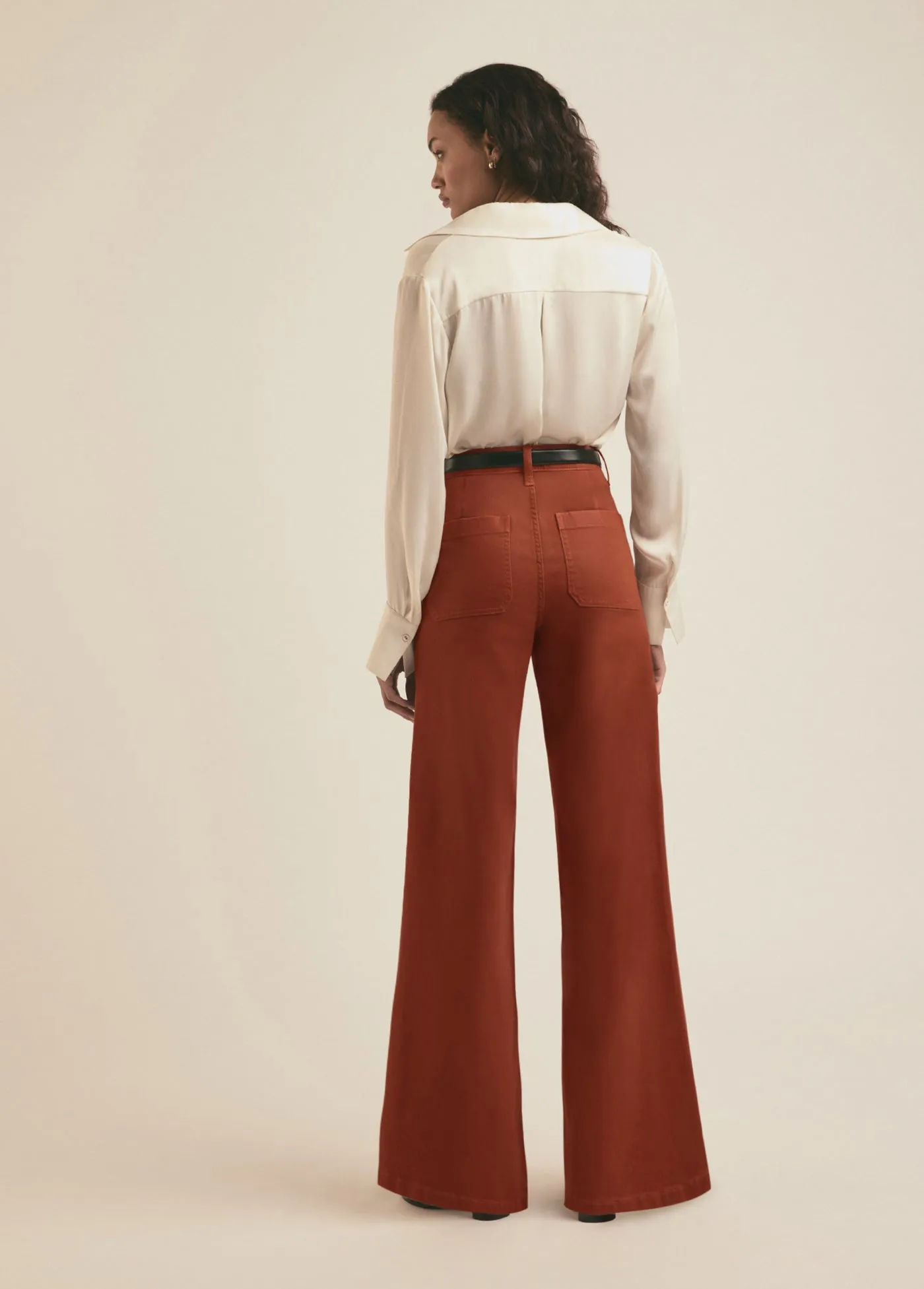 THE COATED MISCHA WIDE LEG