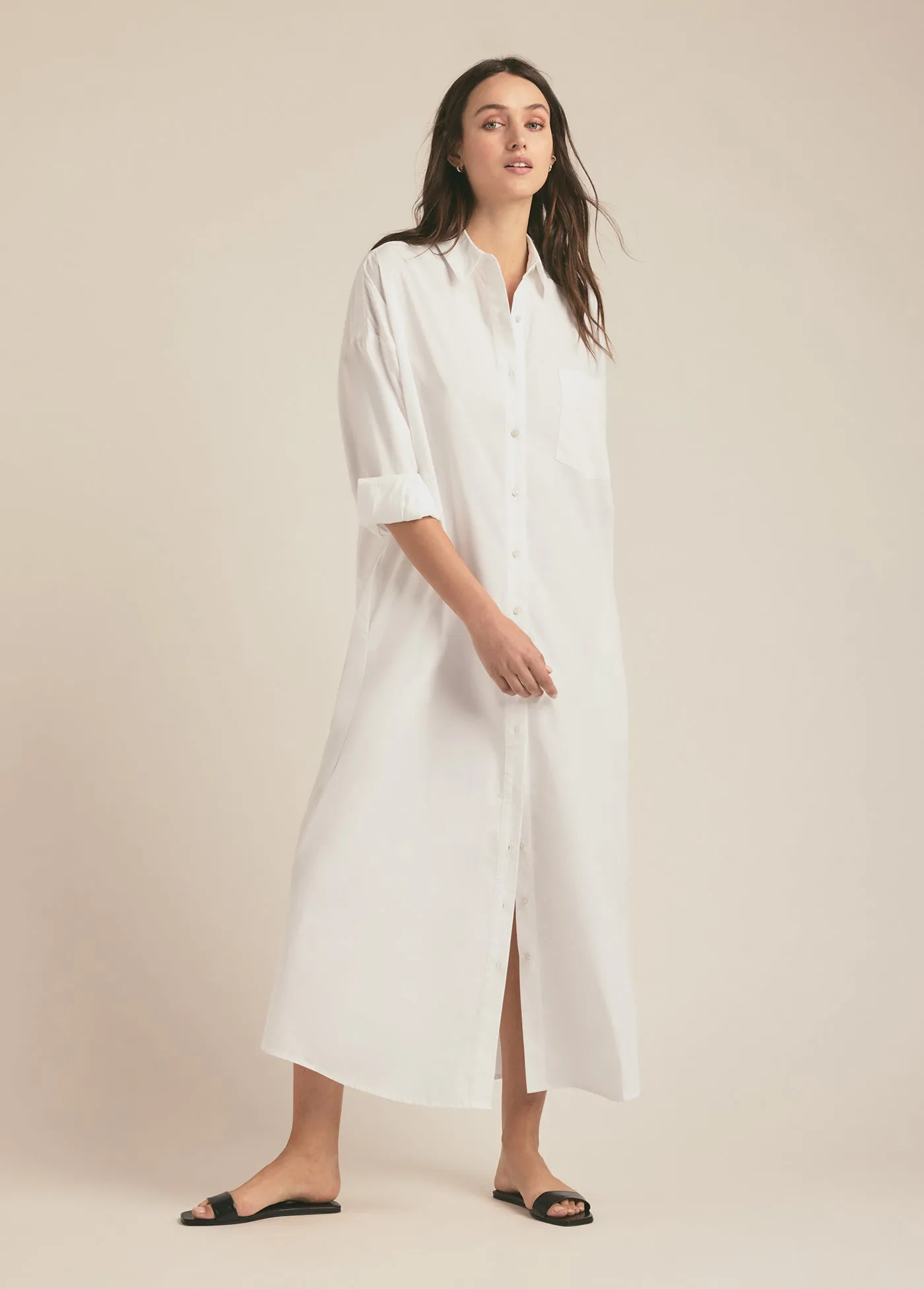 THE EX-BOYFRIEND LONG SHIRT DRESS