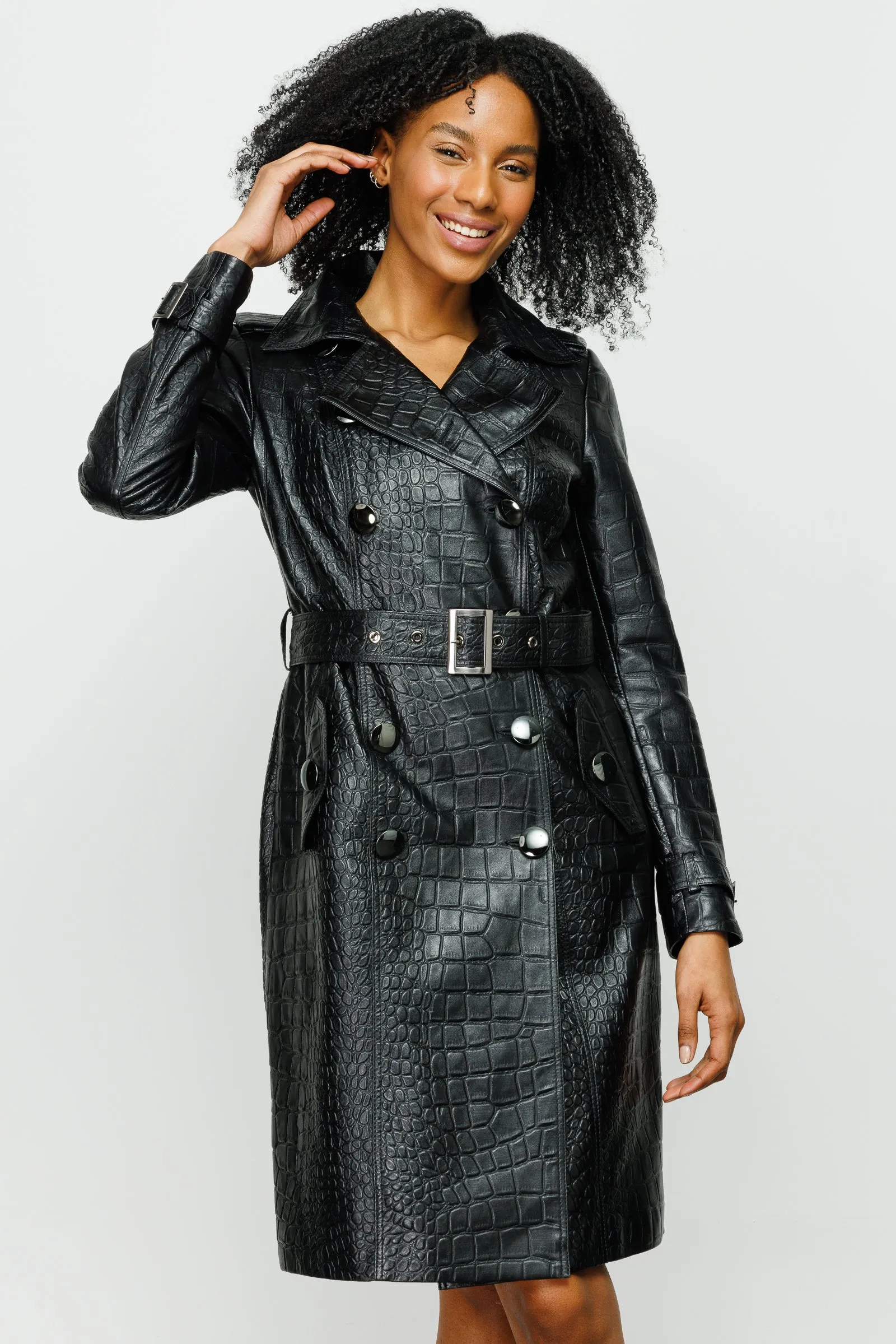 The Folcata Black Leather Women Jacket