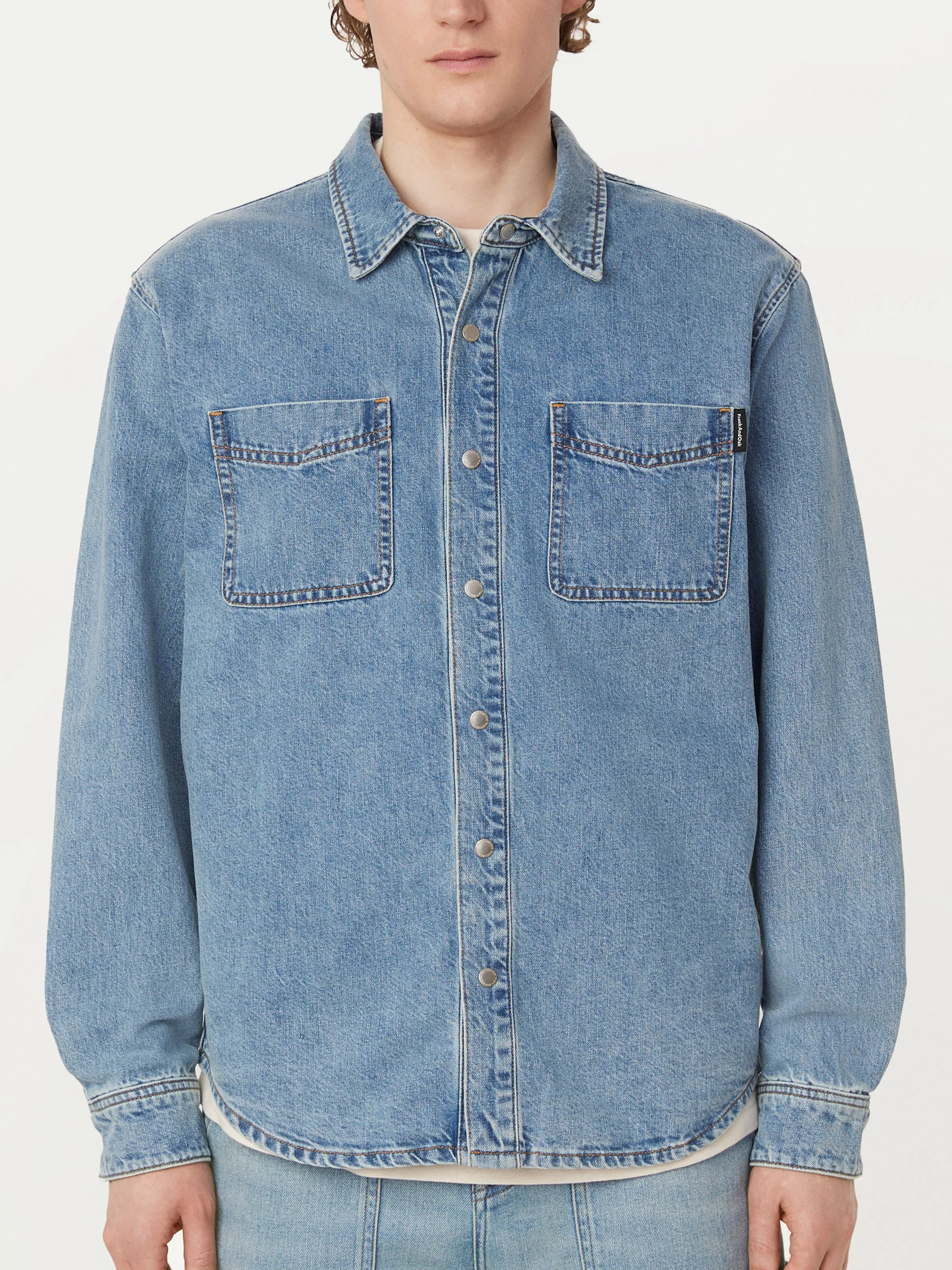 The Kent Denim Shirt in Light Blue