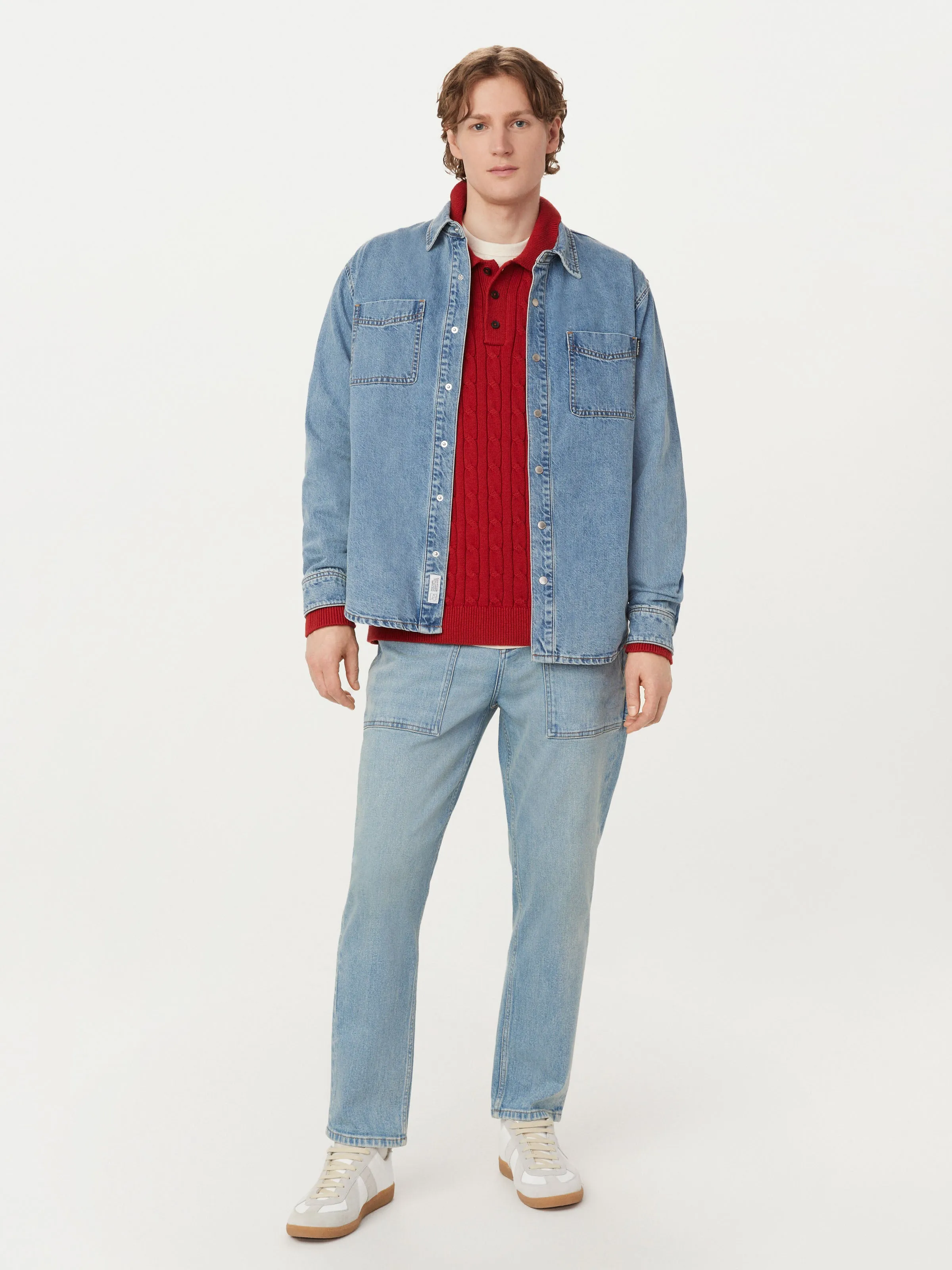 The Kent Denim Shirt in Light Blue