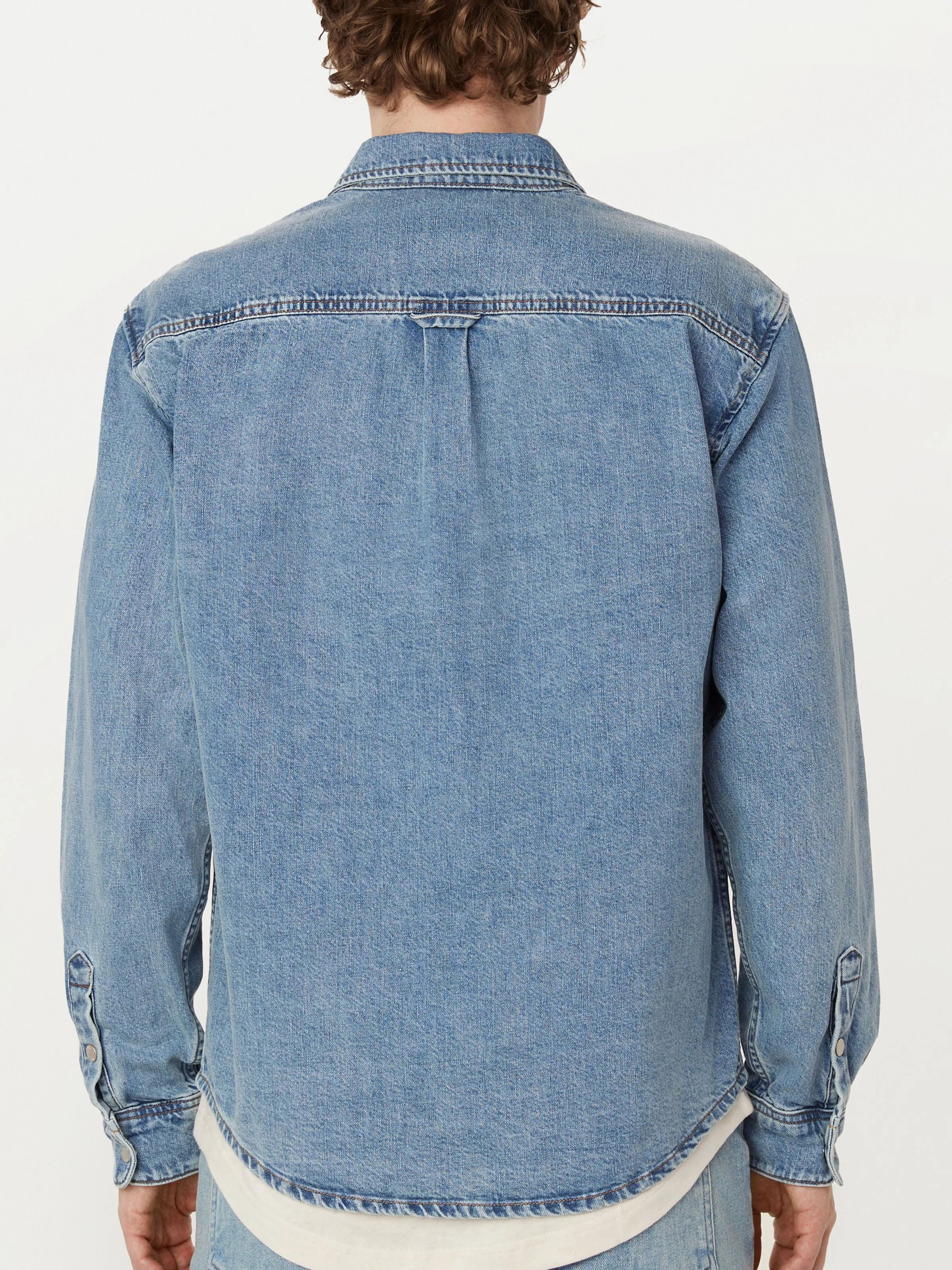 The Kent Denim Shirt in Light Blue