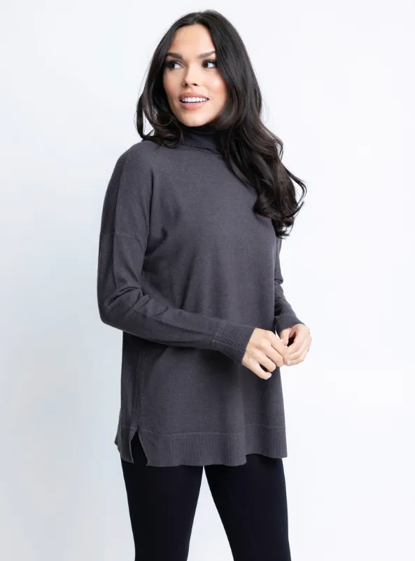 Turtleneck Sweater - Charcoal