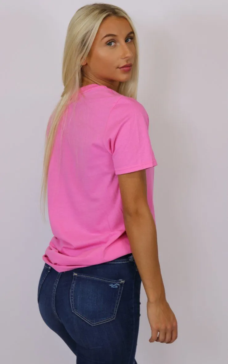 Varsity Milano Pink T-Shirt