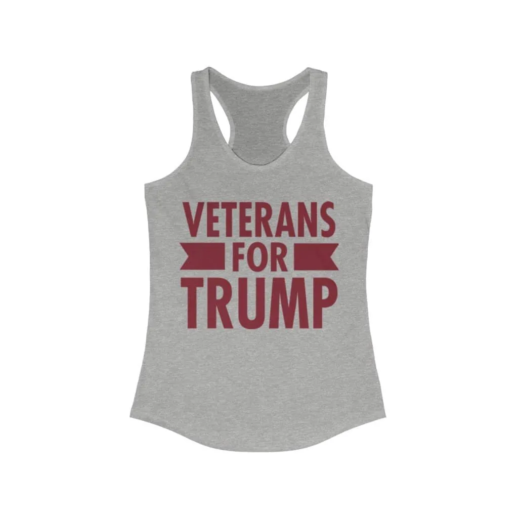 Veterans for Trump Ladies Ideal Racerback Tank