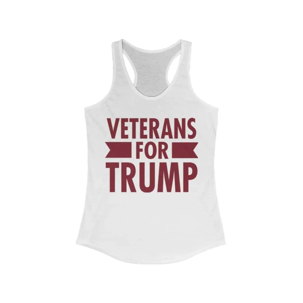 Veterans for Trump Ladies Ideal Racerback Tank