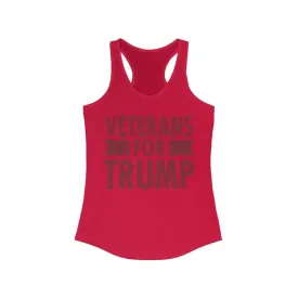 Veterans for Trump Ladies Ideal Racerback Tank