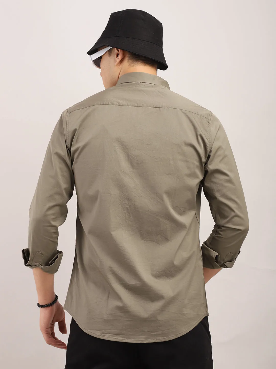 Viggo Plain Khaki Shirt