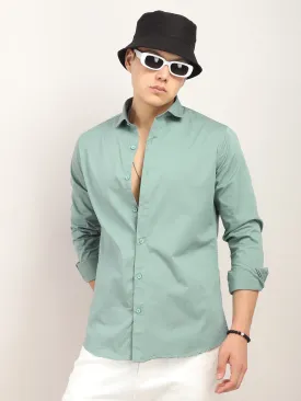 Viggo Plain Sea Green Shirt