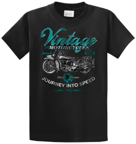 Vintage Motorcycles Printed Tee Shirt