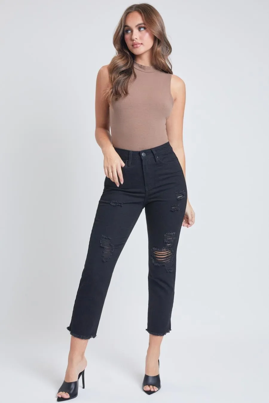 Women's Dream Straight Leg Jeans with Raw Hem