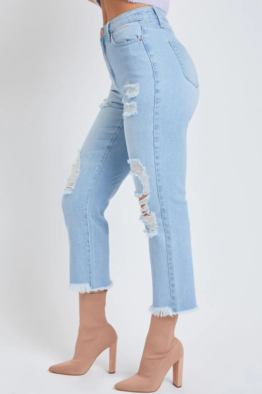 Women's Dream Straight Leg Jeans with Raw Hem