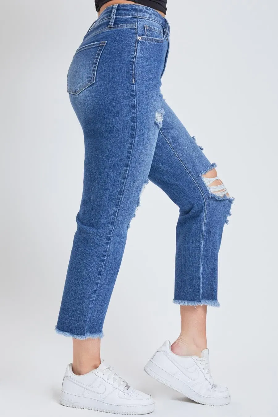 Women's Dream Straight Leg Jeans with Raw Hem