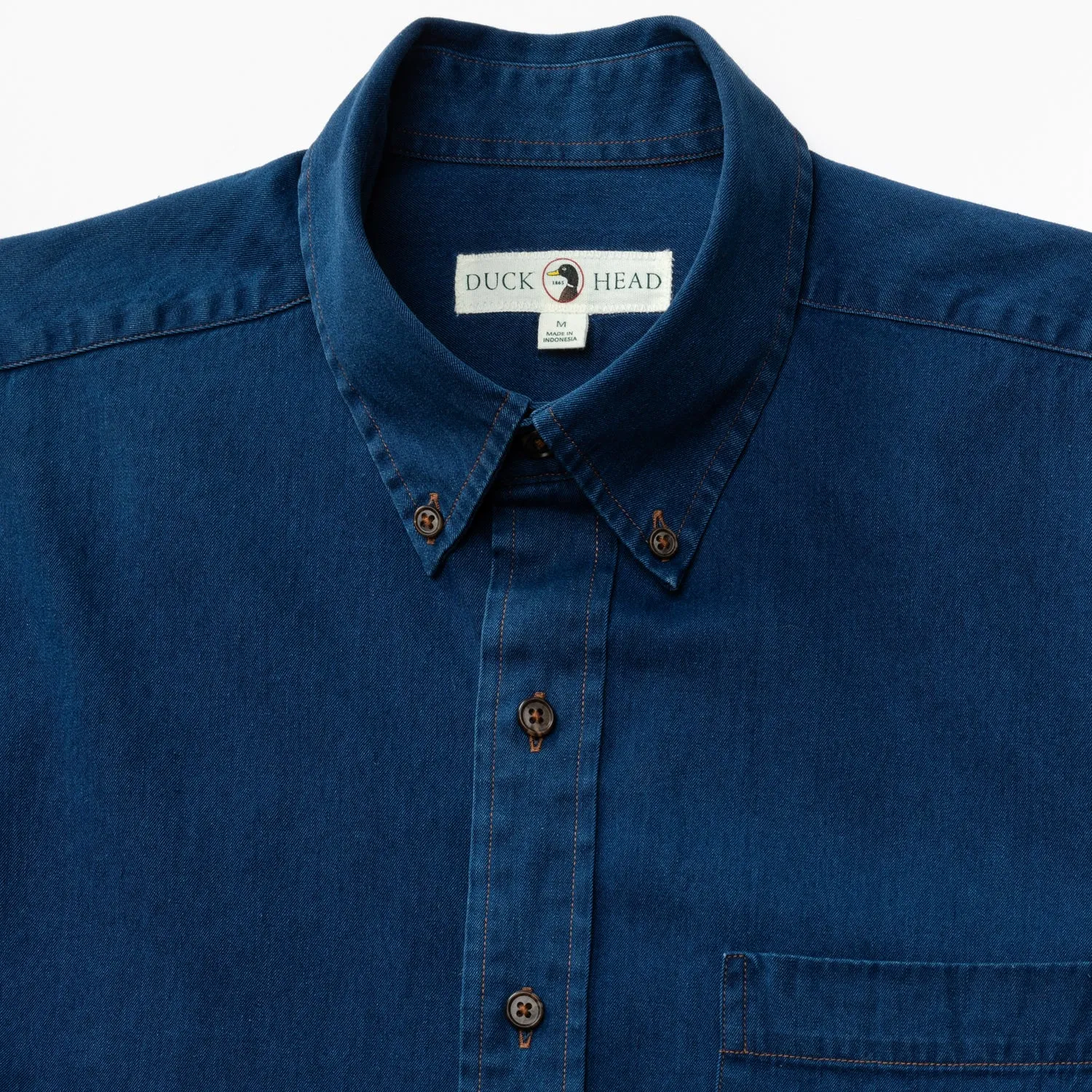 Worley Solid Denim Sport Shirt