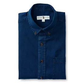 Worley Solid Denim Sport Shirt