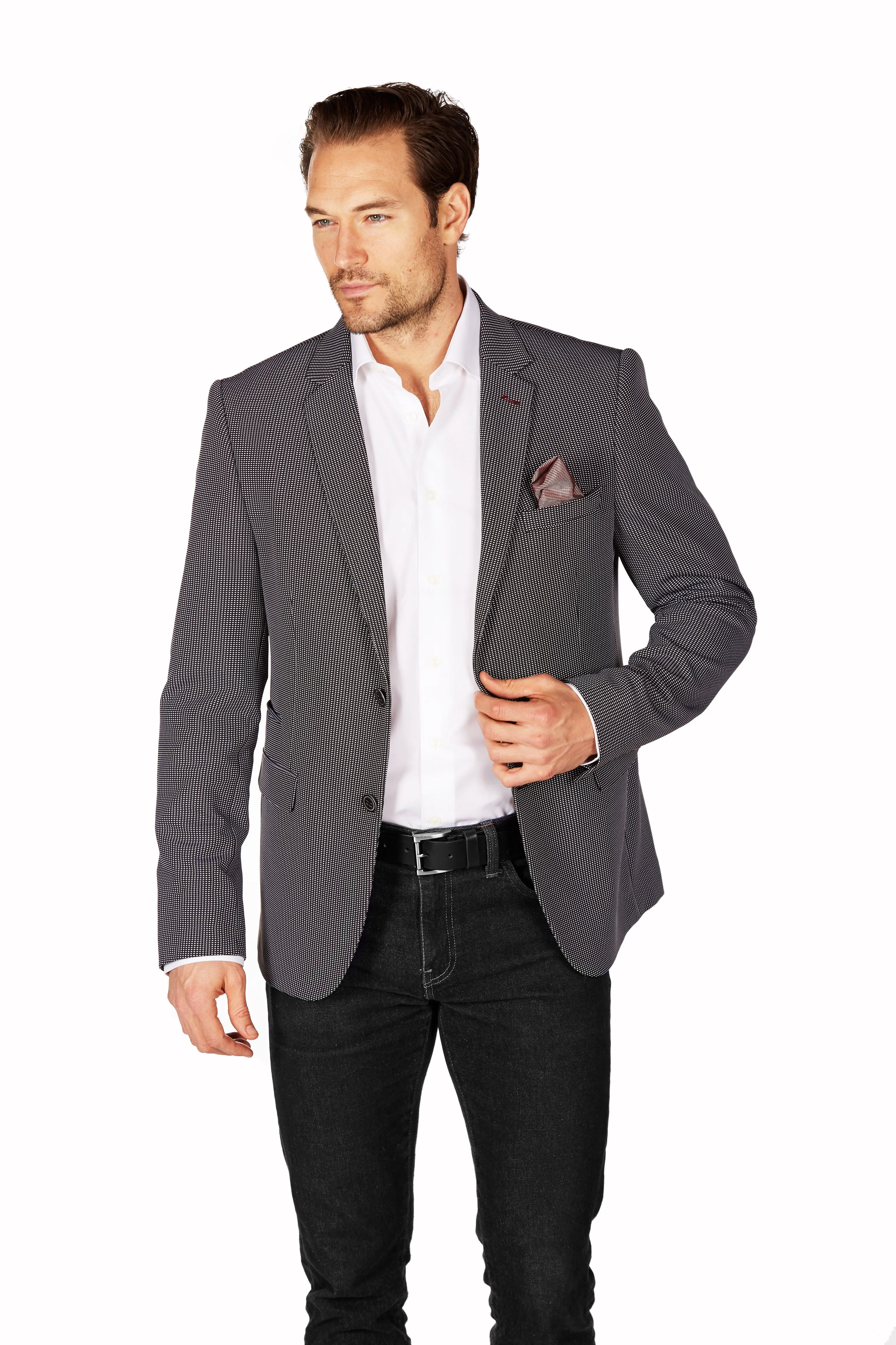 Wrinkle - Resistant Blazer - Slim Fit - Grey PK